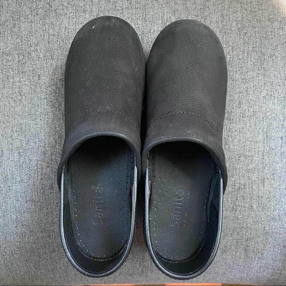 Sanita Professional Oiled Leather Clogs Size 38